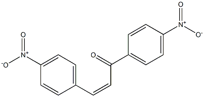 (2Z)-1,3-Di(4-nitrophenyl)-2-propen-1-one Struktur