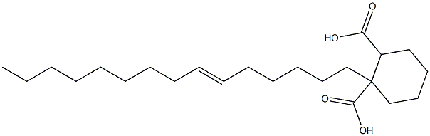 Cyclohexane-1,2-dicarboxylic acid hydrogen 1-(6-pentadecenyl) ester Struktur