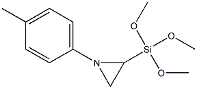 1-(4-Methylphenyl)-2-trimethoxysilylaziridine Struktur