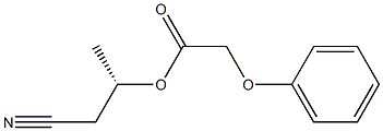 Phenoxyacetic acid (S)-1-(cyanomethyl)ethyl ester Struktur