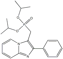 (2-Phenylimidazo[1,2-a]pyridin-3-yl)methylphosphonic acid diisopropyl ester Struktur