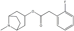 2-Fluorobenzeneacetic acid 8-methyl-8-azabicyclo[3.2.1]octan-3-yl ester Struktur