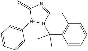 5,10-Dihydro-5,5-dimethyl-3-phenyl[1,2,4]triazolo[1,5-b]isoquinolin-2(3H)-one Struktur