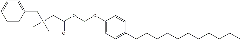 N,N-Dimethyl-N-benzyl-N-[[[(4-undecylphenyloxy)methyl]oxycarbonyl]methyl]aminium Struktur