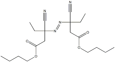 3,3'-Azobis(3-cyanovaleric acid)dibutyl ester Struktur