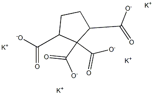 1,1,2,5-Cyclopentanetetracarboxylic acid tetrapotassium salt Struktur