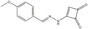 3-[2-(4-Methoxybenzylidene)hydrazino]-3-cyclobutene-1,2-dione Struktur