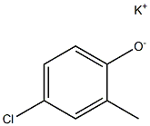 Potassium 4-chloro-2-methylphenolate Struktur