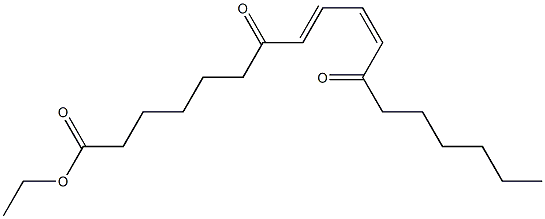 (8E,10Z)-7,12-Dioxo-8,10-octadecadienoic acid ethyl ester Struktur