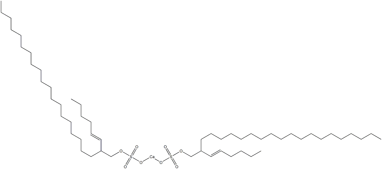 Bis[2-(1-hexenyl)henicosyloxysulfonyloxy]calcium Struktur