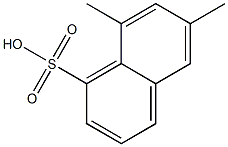 6,8-Dimethyl-1-naphthalenesulfonic acid Struktur