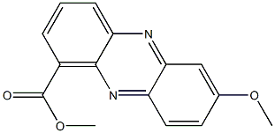 7-Methoxyphenazine-1-carboxylic acid methyl ester Struktur