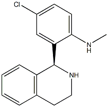 4-Chloro-N-methyl-2-[(S)-1,2,3,4-tetrahydroisoquinolin-1-yl]benzenamine Struktur