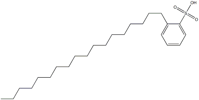 2-Octadecylbenzenesulfonic acid Struktur