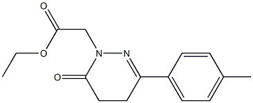 3-(4-Methylphenyl)-5,6-dihydro-6-oxopyridazine-1(4H)-acetic acid ethyl ester Struktur