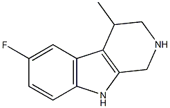 6-Fluoro-1,2,3,4-tetrahydro-4-methyl-9H-pyrido[3,4-b]indole Struktur