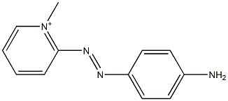 2-[(4-Aminophenyl)azo]-1-methylpyridinium Struktur