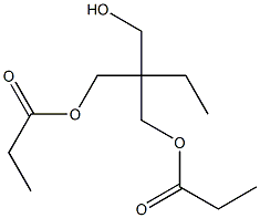 Dipropionic acid 2-ethyl-2-(hydroxymethyl)-1,3-propanediyl ester Struktur