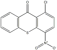 1-Chloro-4-nitro-9H-thioxanthen-9-one Struktur