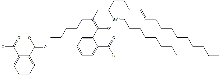 Bis[phthalic acid 1-(4-tetradecenyl)]dioctyltin(IV) salt Struktur