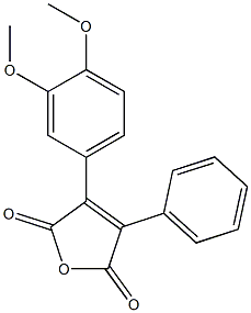 3-(3,4-Dimethoxyphenyl)-4-phenylfuran-2,5-dione Struktur