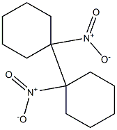 1,1'-Dinitro-1,1'-bi(cyclohexane) Struktur