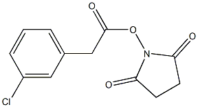 3-Chlorobenzeneacetic acid succinimidyl ester Struktur