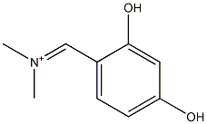 N,N-Dimethyl-2,4-dihydroxybenzenemethaniminium Struktur