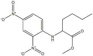 2-[(2,4-Dinitrophenyl)amino]hexanoic acid methyl ester Struktur