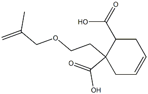 4-Cyclohexene-1,2-dicarboxylic acid hydrogen 1-[2-(methallyloxy)ethyl] ester Struktur