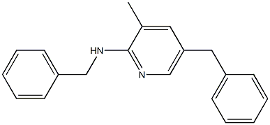 N,5-Dibenzyl-3-methylpyridin-2-amine Struktur