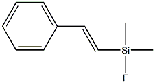 Fluorodimethyl[(E)-2-phenylethenyl]silane Struktur