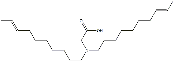 N,N-Di(8-decenyl)aminoacetic acid Struktur