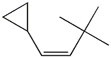 (Z)-1-Cyclopropyl-3,3-dimethyl-1-butene Struktur