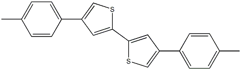 4,4'-Bis(4-methylphenyl)-2,2'-bithiophene Struktur