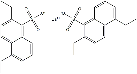 Bis(2,5-diethyl-1-naphthalenesulfonic acid)calcium salt Struktur