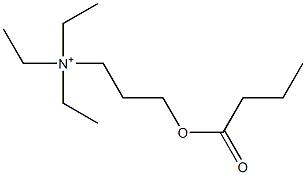 3-(Butyryloxy)-N,N,N-triethyl-1-propanaminium Struktur