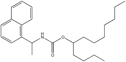 N-[1-(1-Naphtyl)ethyl]carbamic acid (1-butyloctyl) ester Struktur