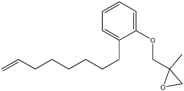 2-(7-Octenyl)phenyl 2-methylglycidyl ether Struktur