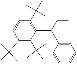 1-(2,3,6-Tri-tert-butylphenyl)-1-phenylpropane Struktur