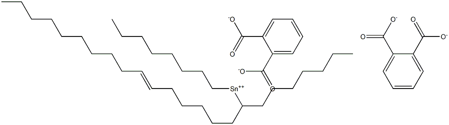 Bis[phthalic acid 1-(6-hexadecenyl)]dioctyltin(IV) salt Struktur