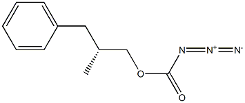 (-)-Azidoformic acid (R)-2-methyl-3-phenylpropyl ester Struktur