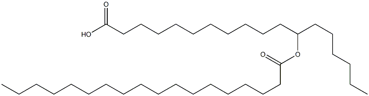 12-Octadecanoyloxystearic acid Struktur