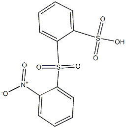 2-[(2-Nitrophenyl)sulfonyl]benzenesulfonic acid Struktur