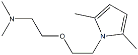 1-[2-(2-Dimethylaminoethoxy)ethyl]-2,5-dimethyl-1H-pyrrole Struktur