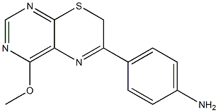 4-(4-Methoxy-7H-pyrimido[4,5-b][1,4]thiazin-6-yl)aniline Struktur