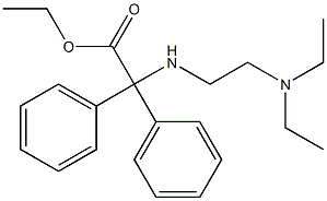 N-[2-(Diethylamino)ethyl]-2,2-di(phenyl)glycine ethyl ester Struktur