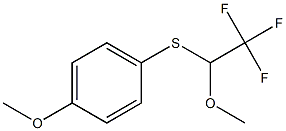 2-(4-Methoxyphenylthio)-2-methoxy-1,1,1-trifluoroethane Struktur