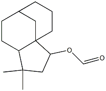 2-Formyloxy-4,4-dimethyltricyclo[6.3.1.01,5]dodecane Struktur