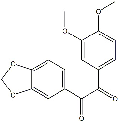 1-(3,4-Dimethoxyphenyl)-2-[3,4-(methylenedioxy)phenyl]ethane-1,2-dione Struktur